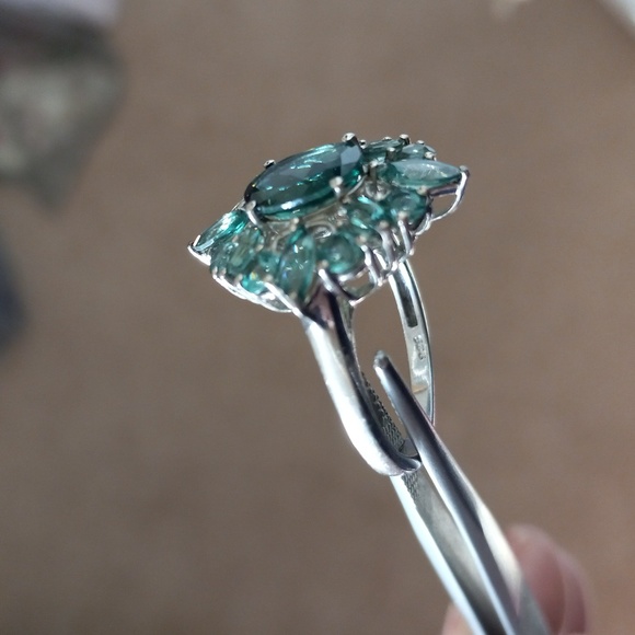 Gorgeous Green Apatite Ring.